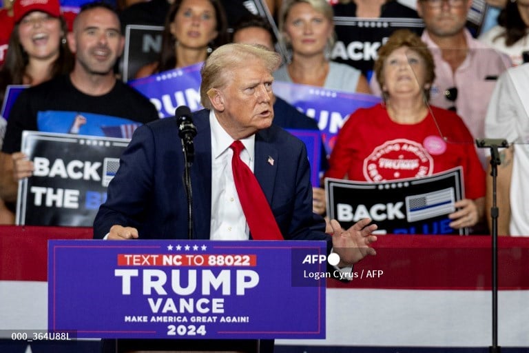 Trump calls Kamala Harris 'radical left lunatic' at rally